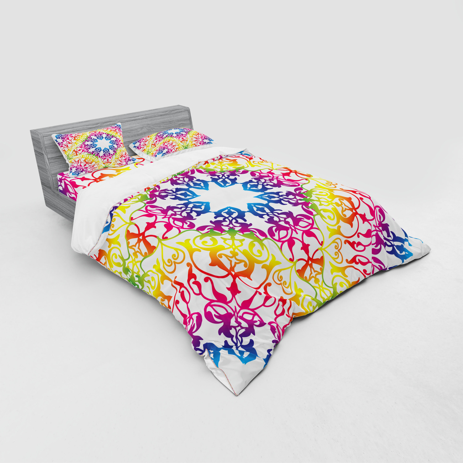 Ambesonne Ethnic Design Bedding Set Duvet Cover Sham Fitted Sheet in 3 Sizes - Picture 12 of 240