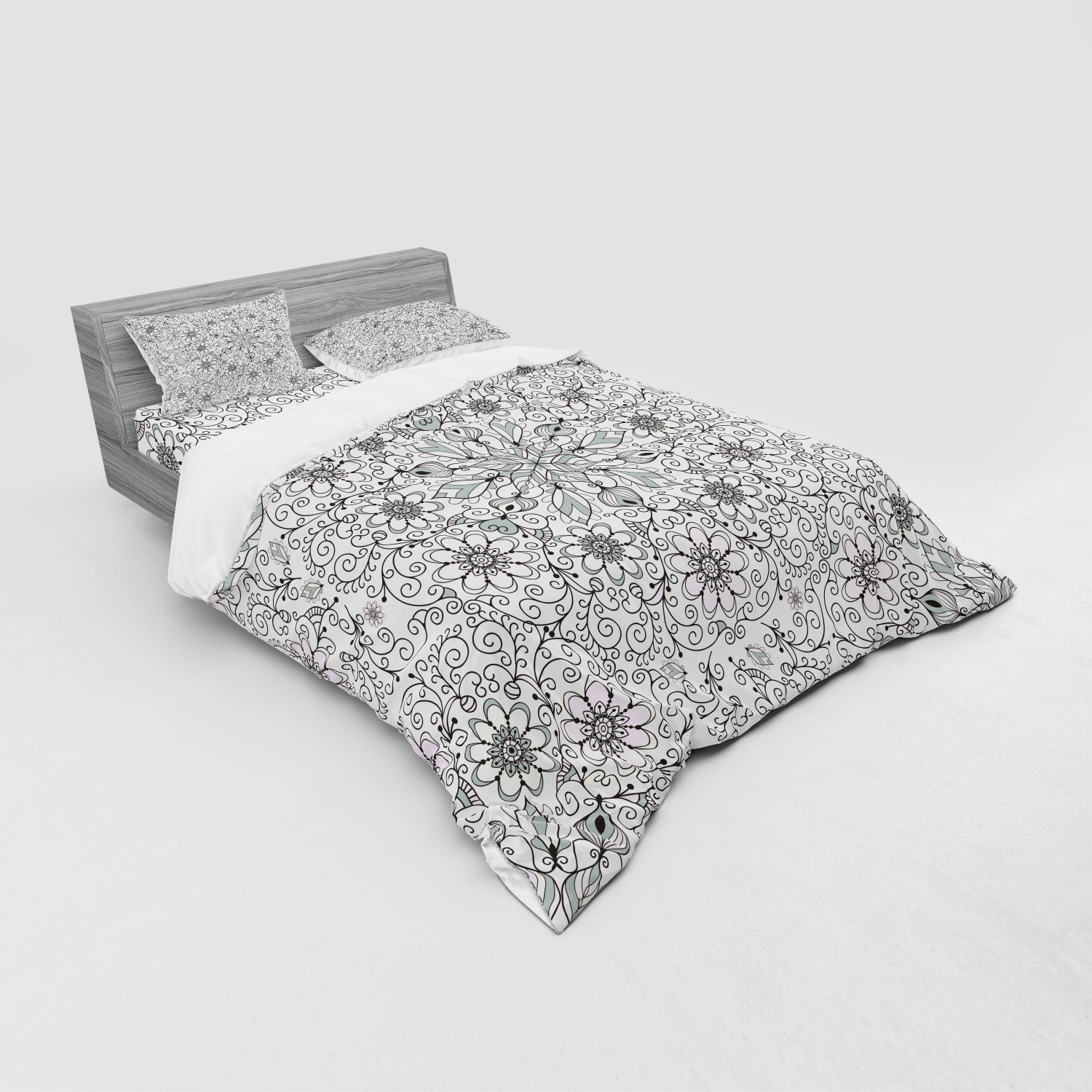 Ambesonne Ethnic Design Bedding Set Duvet Cover Sham Fitted Sheet in 3 Sizes - Picture 88 of 240