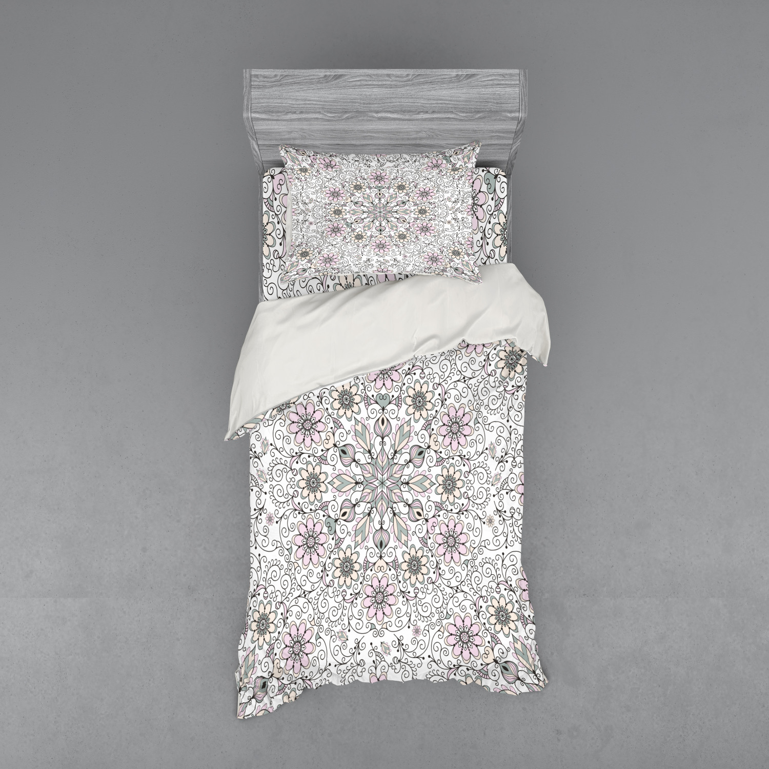 Ambesonne Ethnic Design Bedding Set Duvet Cover Sham Fitted Sheet in 3 Sizes - Picture 85 of 240