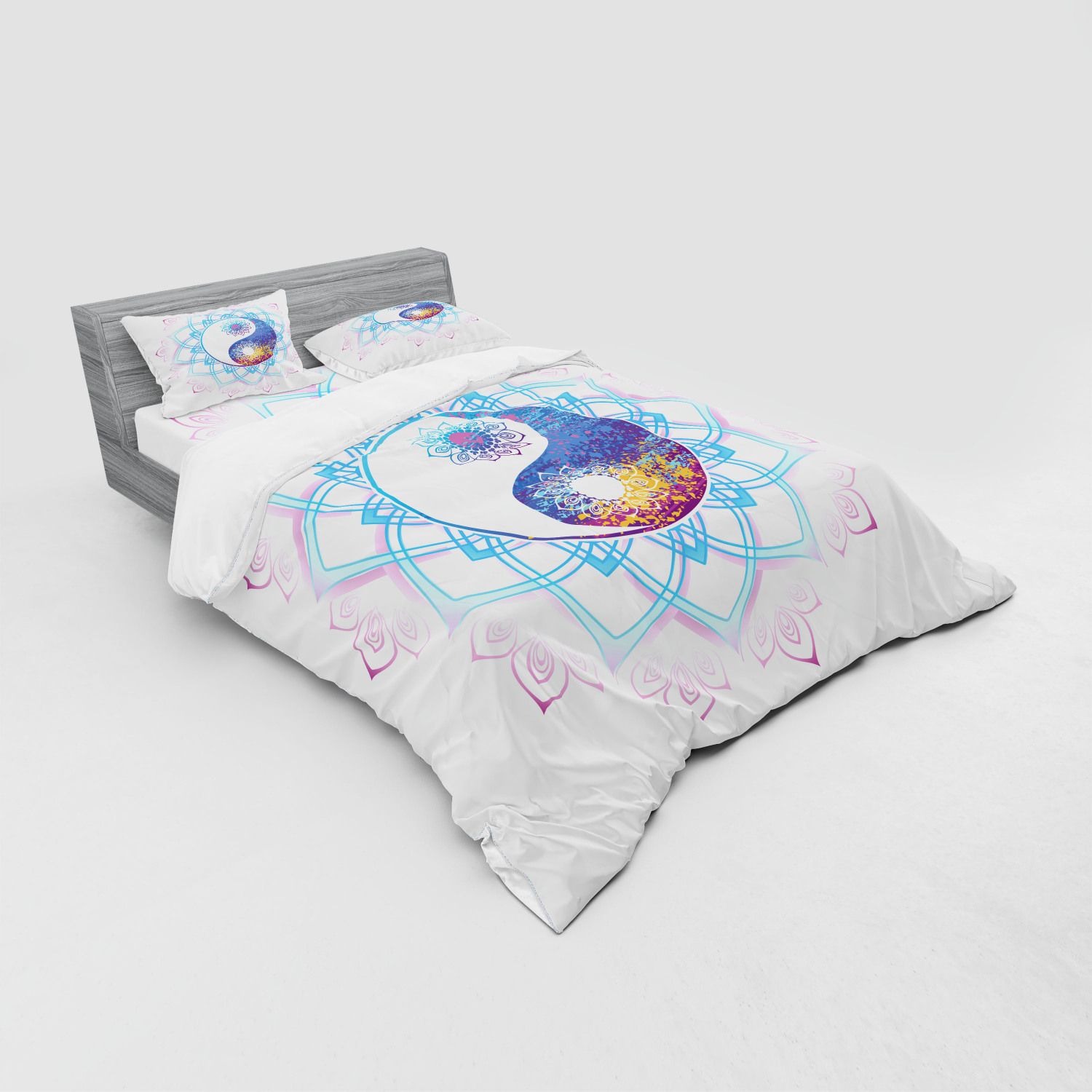 Ambesonne Ethnic Design Bedding Set Duvet Cover Sham Fitted Sheet in 3 Sizes - Picture 240 of 240