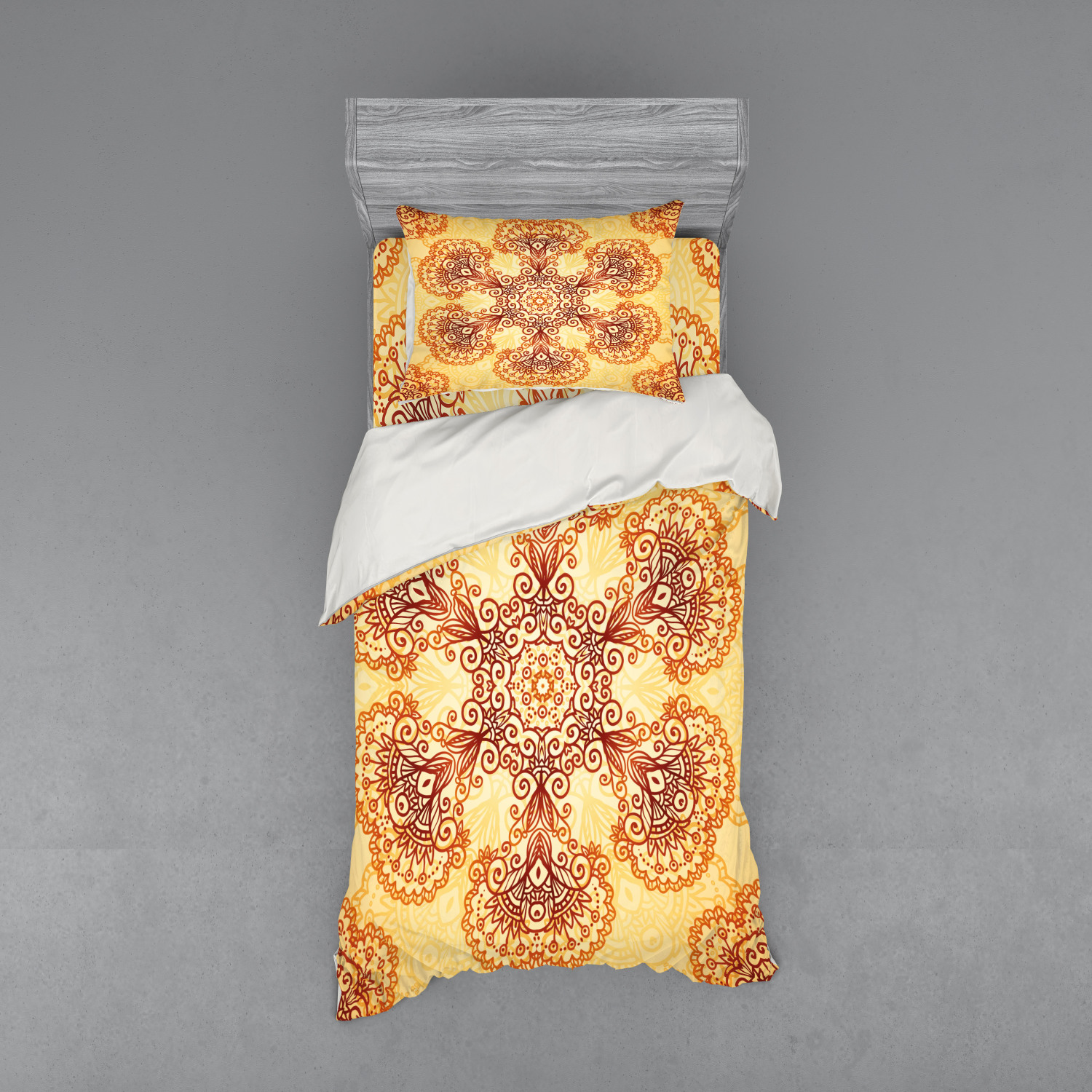 Ambesonne Ethnic Design Bedding Set Duvet Cover Sham Fitted Sheet in 3 Sizes - Picture 177 of 240