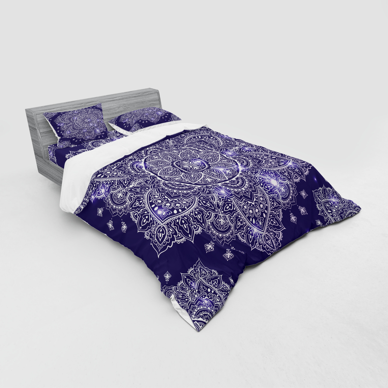 Ambesonne Ethnic Design Bedding Set Duvet Cover Sham Fitted Sheet in 3 Sizes - Picture 84 of 240