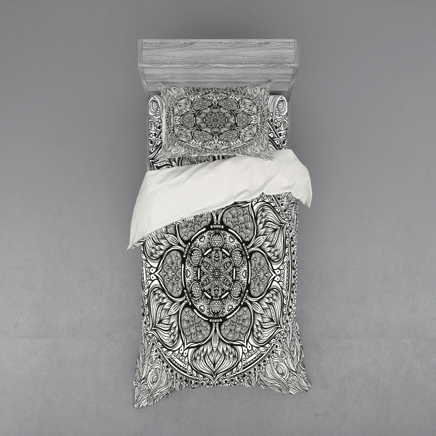 Ambesonne Ethnic Design Bedding Set Duvet Cover Sham Fitted Sheet in 3 Sizes - Picture 141 of 240