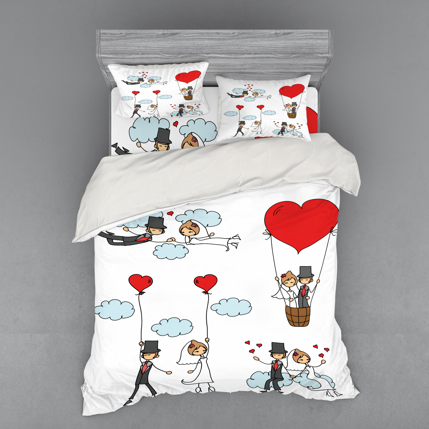 Ambesonne Funny Bedding Set Duvet Cover Sham Fitted Sheet in 3 Sizes eBay