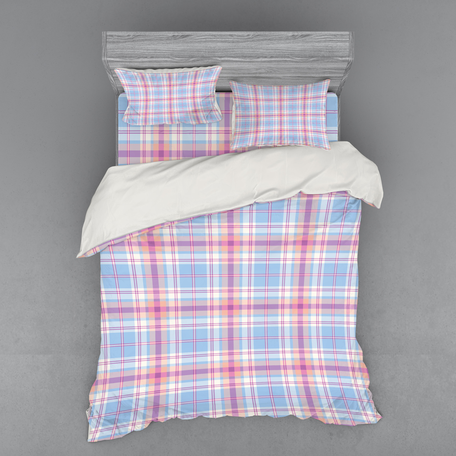 Ambesonne Pastel Design Bedding Set Duvet Cover Sham Fitted Sheet in 3 Sizes - Picture 203 of 236