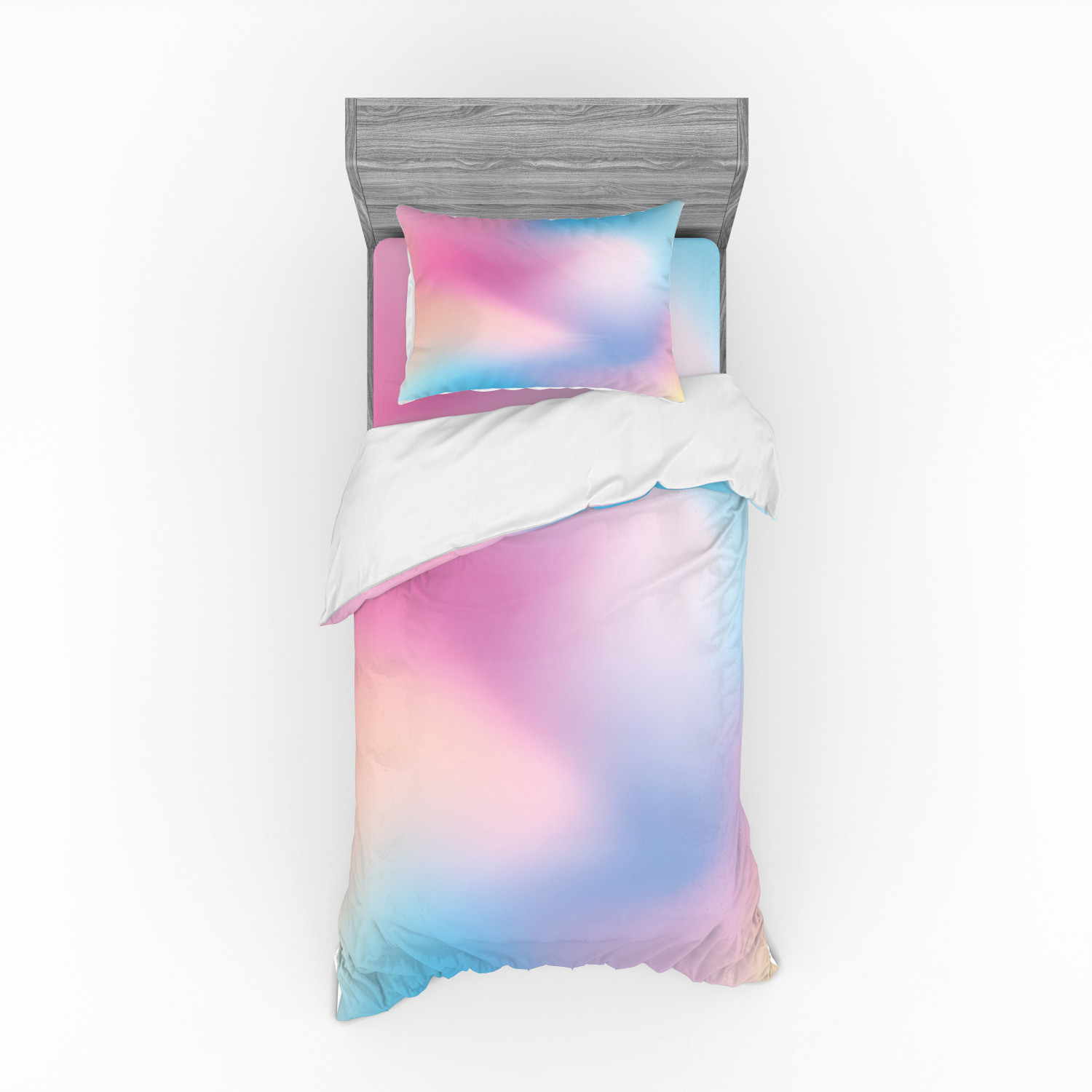 Ambesonne Pastel Design Bedding Set Duvet Cover Sham Fitted Sheet in 3 Sizes - Picture 61 of 236