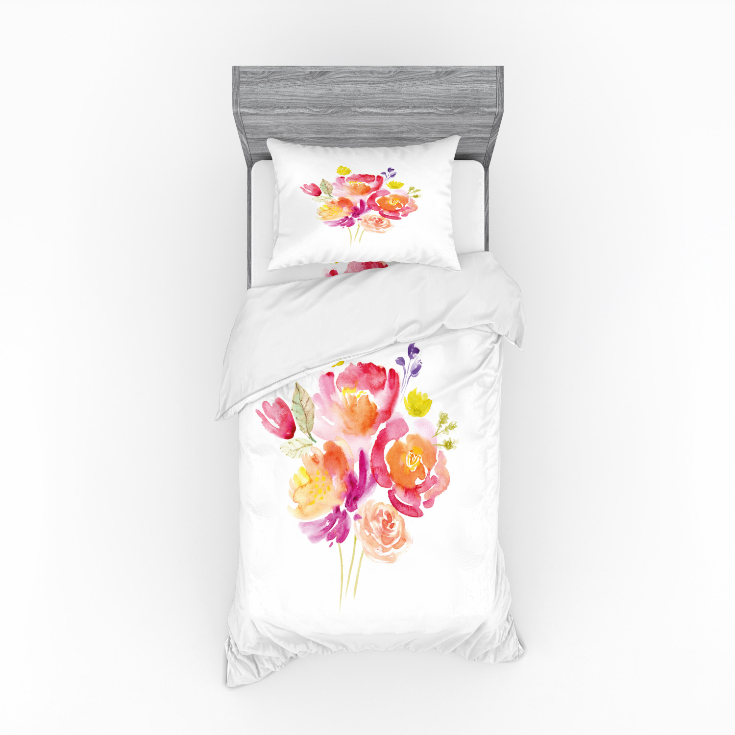 Ambesonne Pastel Design Bedding Set Duvet Cover Sham Fitted Sheet in 3 Sizes - Picture 221 of 236
