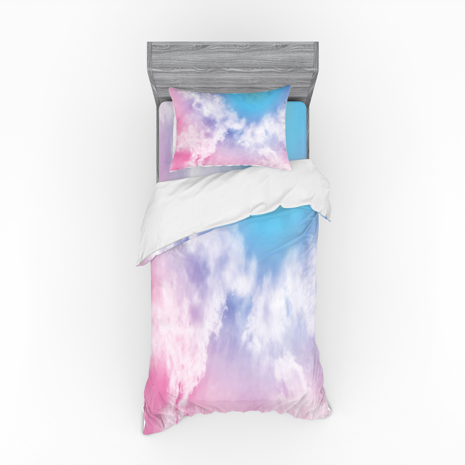 Ambesonne Pastel Design Bedding Set Duvet Cover Sham Fitted Sheet in 3 Sizes - Picture 77 of 236