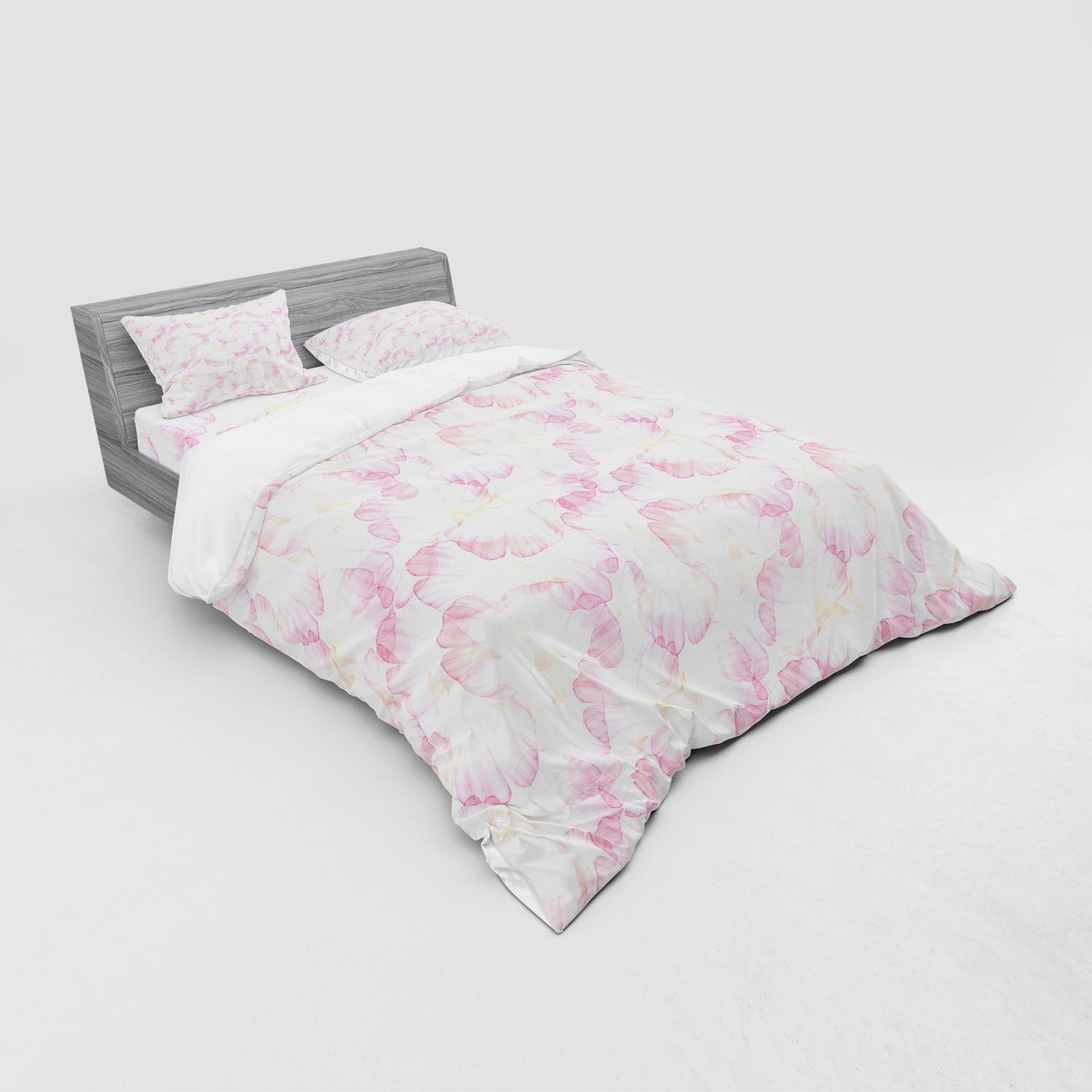 Ambesonne Pastel Design Bedding Set Duvet Cover Sham Fitted Sheet in 3 Sizes - Picture 132 of 236