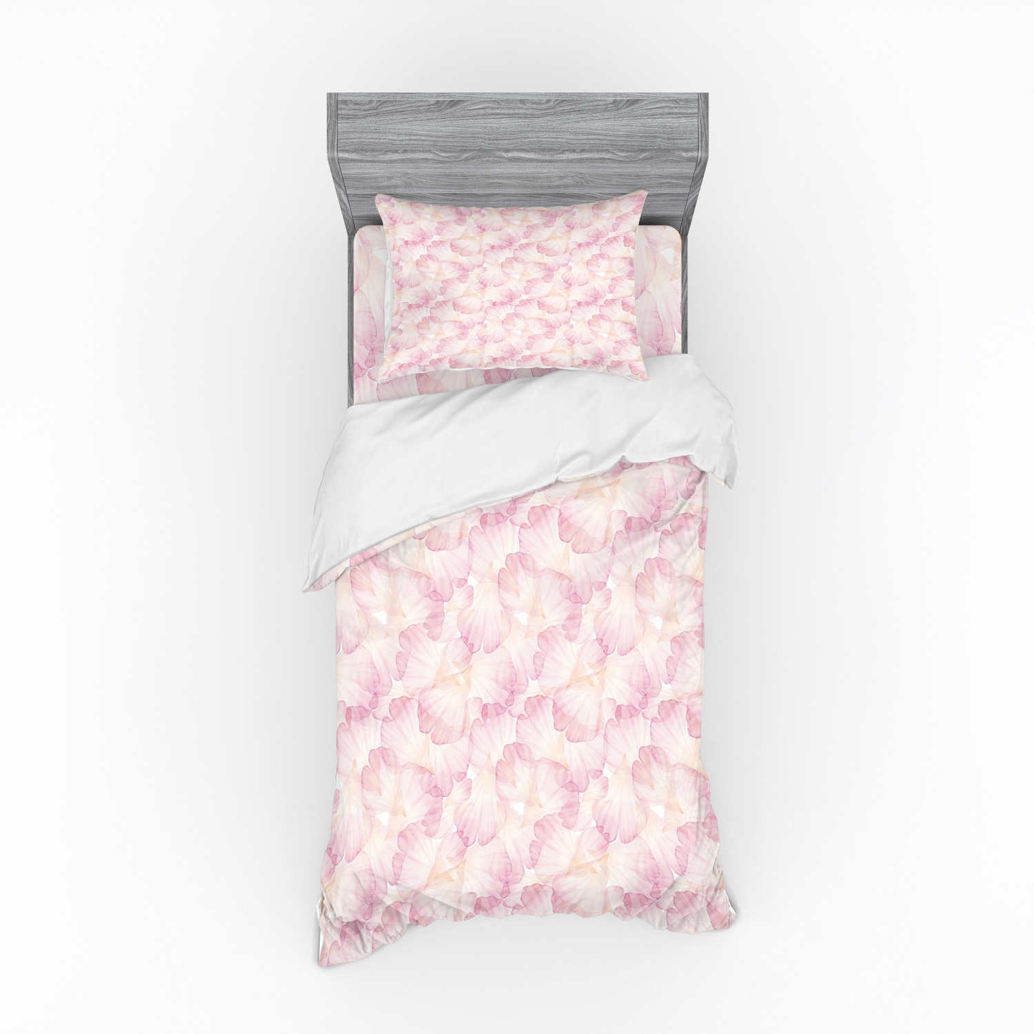 Ambesonne Pastel Design Bedding Set Duvet Cover Sham Fitted Sheet in 3 Sizes - Picture 129 of 236