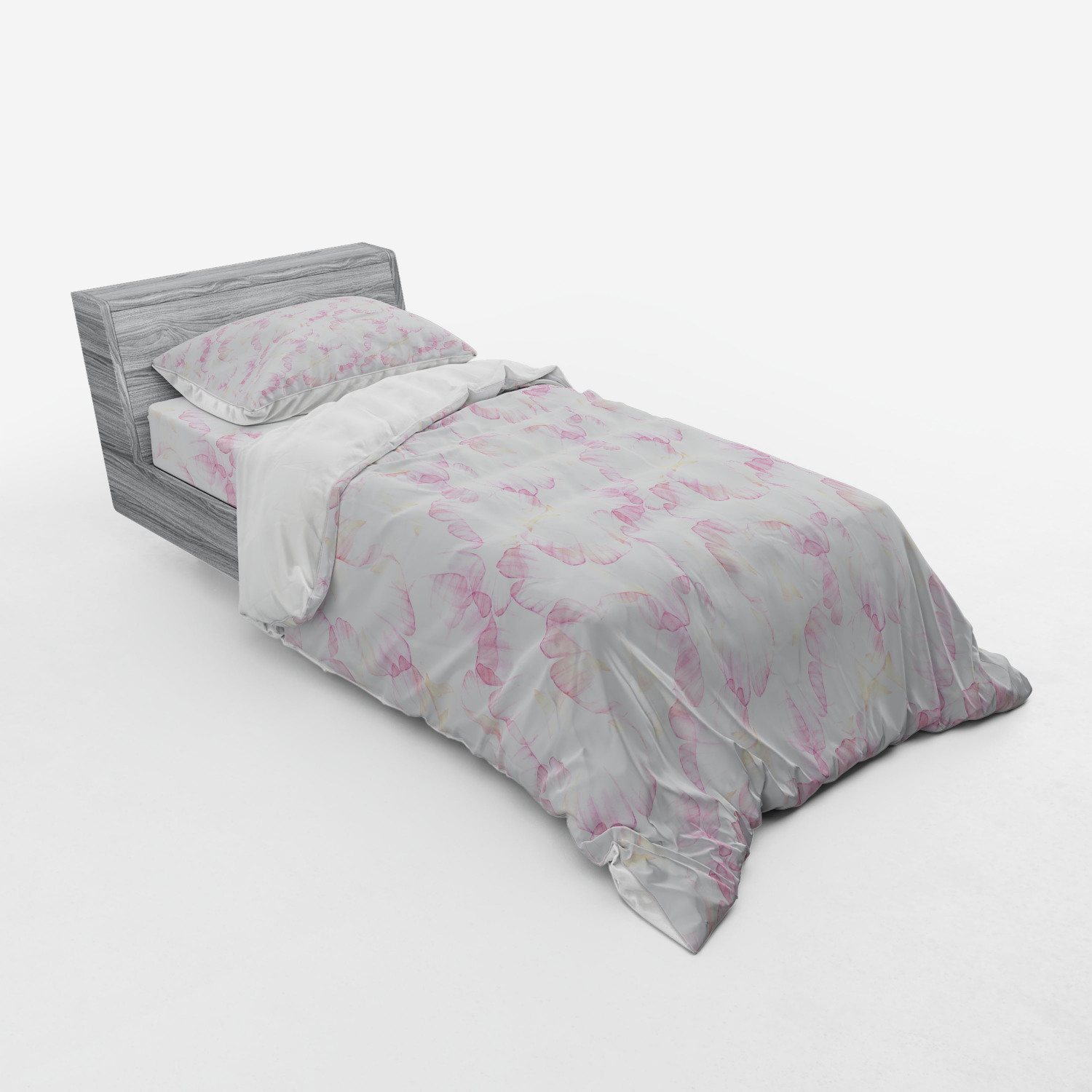 Ambesonne Pastel Design Bedding Set Duvet Cover Sham Fitted Sheet in 3 Sizes - Picture 130 of 236