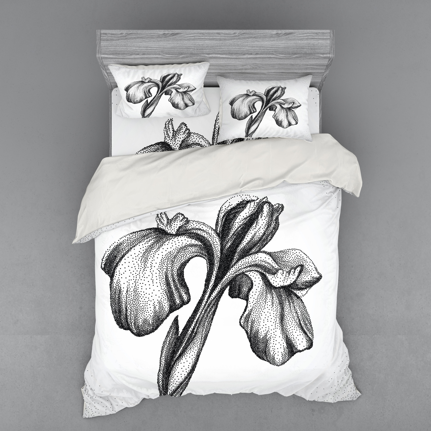 Ambesonne Leaves Bedding Set Duvet Cover Sham Fitted Sheet in 3 Sizes - Picture 111 of 244