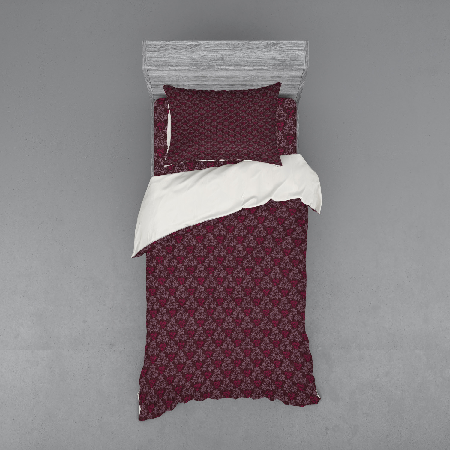 Ambesonne Leaves Bedding Set Duvet Cover Sham Fitted Sheet in 3 Sizes - Picture 177 of 244