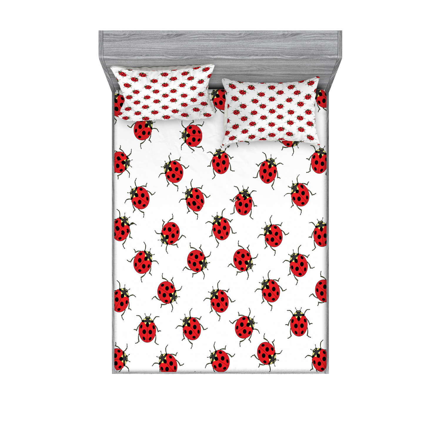 Ambesonne Kids Fitted Sheet Pillow Sham Set Bedding Decor in 4 Sizes - Picture 147 of 244