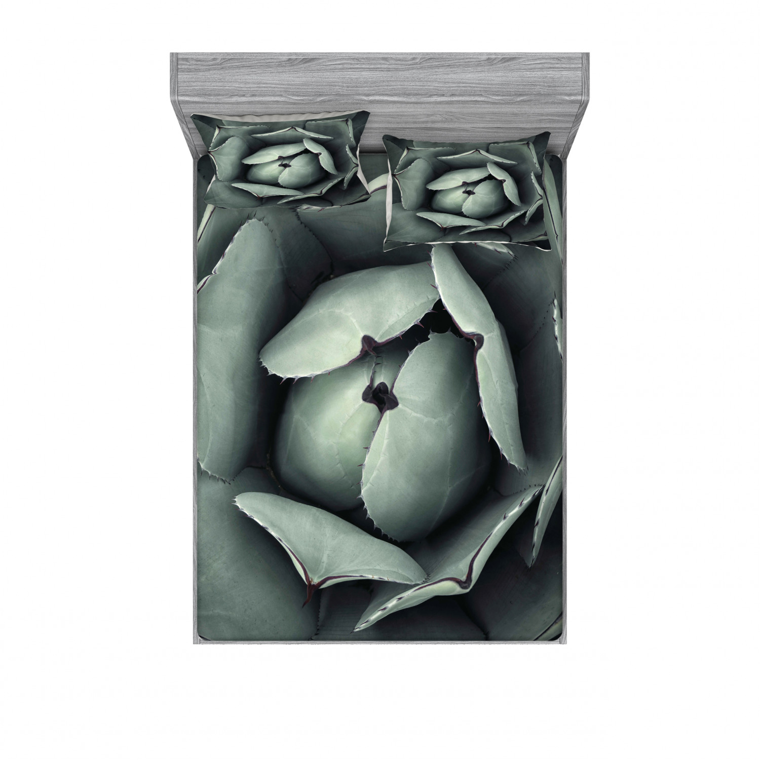 Ambesonne Floral Vintage Fitted Sheet Pillow Sham Set Bedding Decor in 4 Sizes - Picture 71 of 244