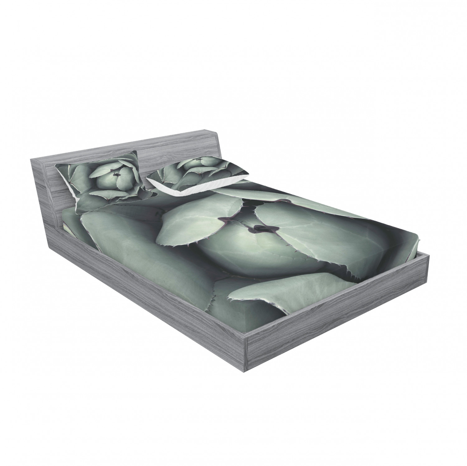 Ambesonne Floral Vintage Fitted Sheet Pillow Sham Set Bedding Decor in 4 Sizes - Picture 72 of 244