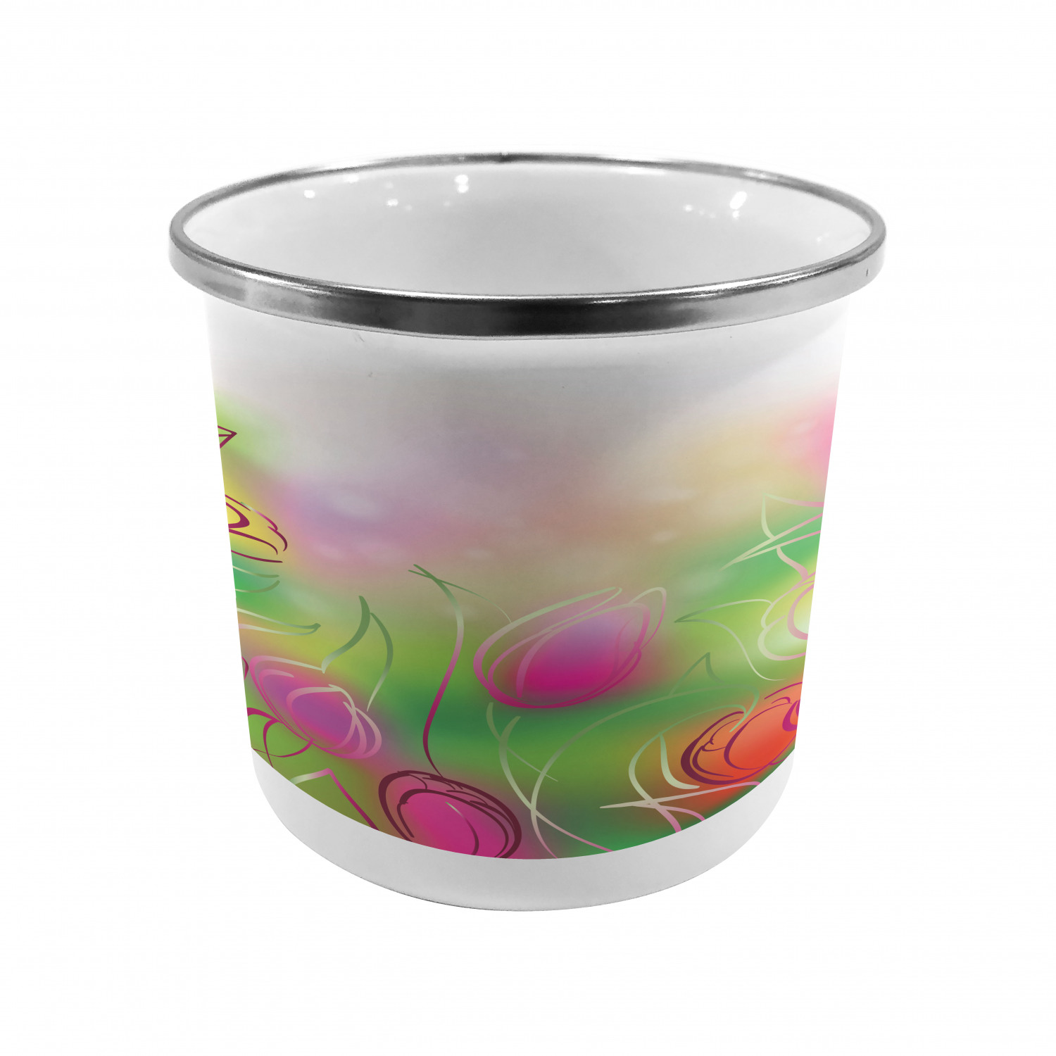 Ambesonne Modern Camping Cup Stainless Steel Mug for Indoors Outdoors - Picture 160 of 183