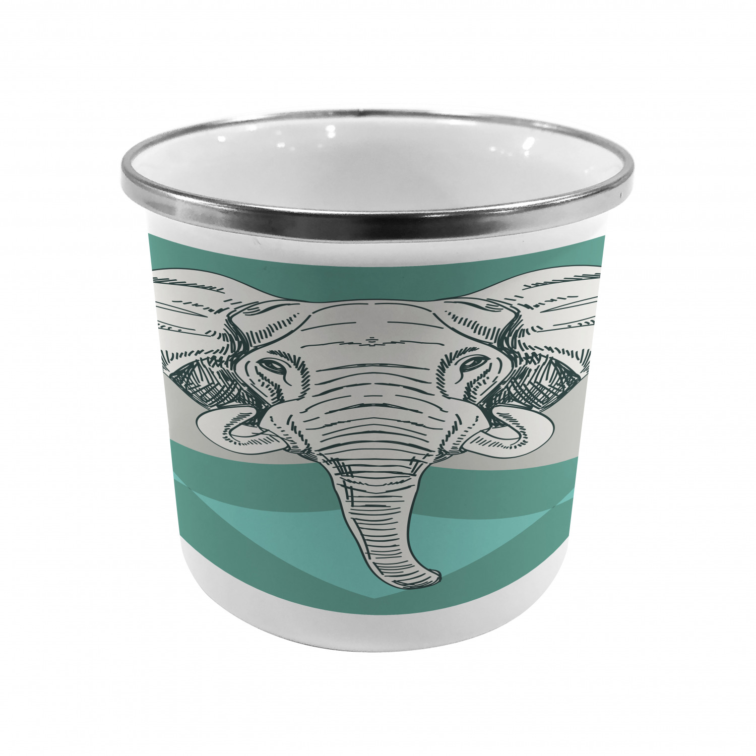 Ambesonne Modern Camping Cup Stainless Steel Mug for Indoors Outdoors - Picture 82 of 183
