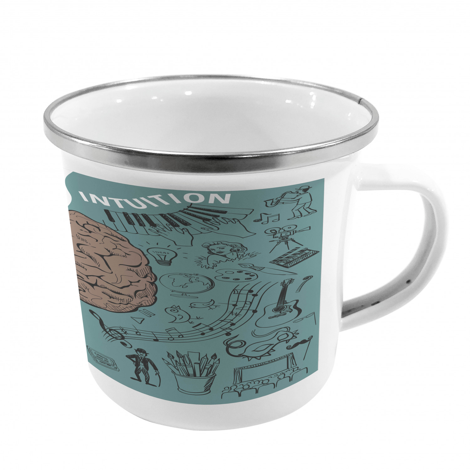 Ambesonne Modern Camping Cup Stainless Steel Mug for Indoors Outdoors - Picture 89 of 183