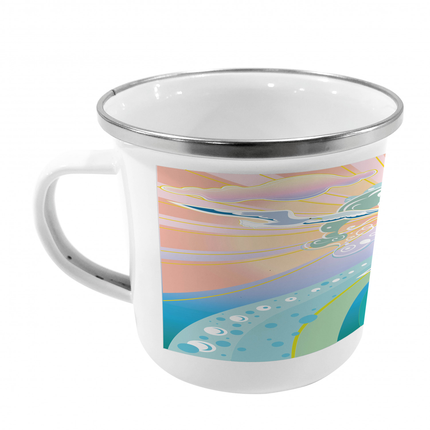 Ambesonne Modern Camping Cup Stainless Steel Mug for Indoors Outdoors - Picture 18 of 183