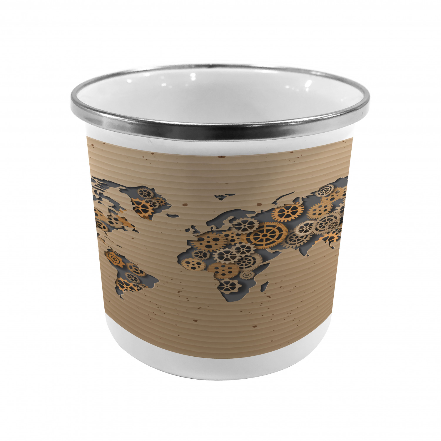 Ambesonne Modern Camping Cup Stainless Steel Mug for Indoors Outdoors - Picture 97 of 183