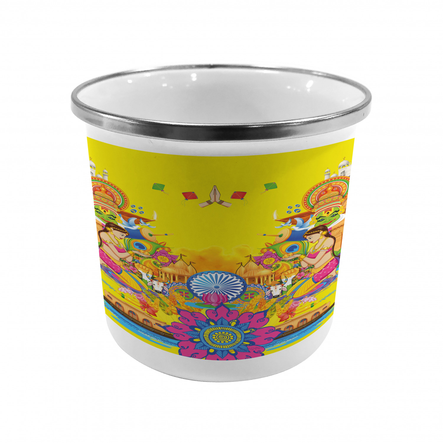 Ambesonne Modern Camping Cup Stainless Steel Mug for Indoors Outdoors - Picture 151 of 183