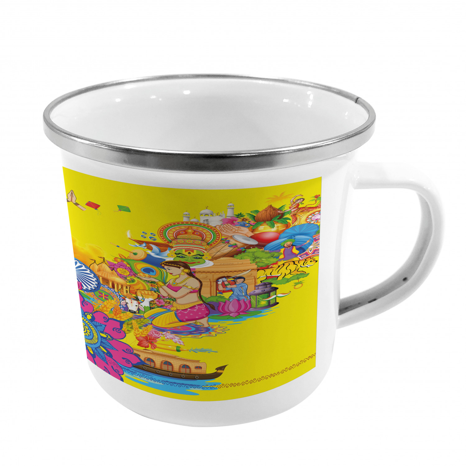 Ambesonne Modern Camping Cup Stainless Steel Mug for Indoors Outdoors - Picture 152 of 183