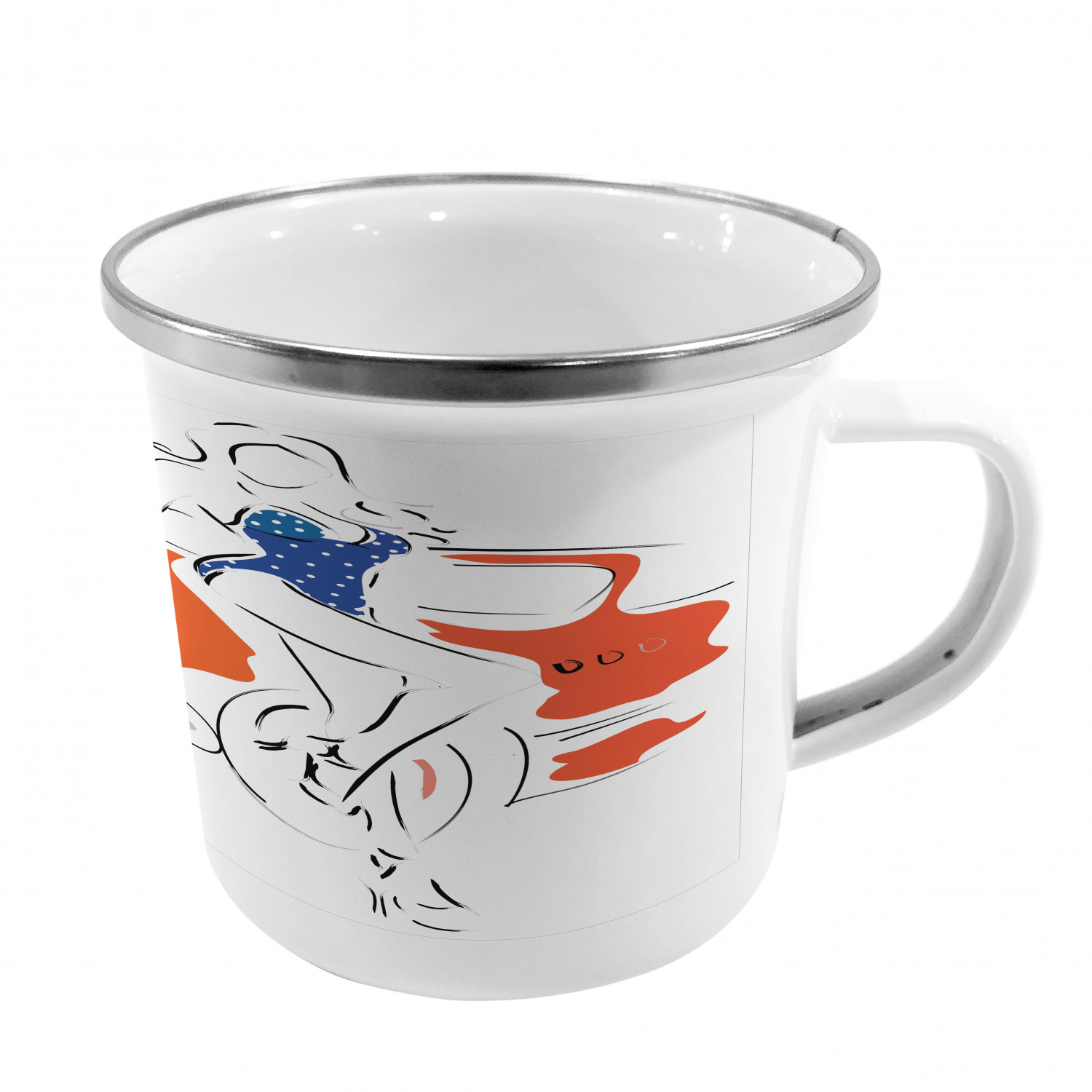Ambesonne Modern Camping Cup Stainless Steel Mug for Indoors Outdoors - Picture 182 of 183