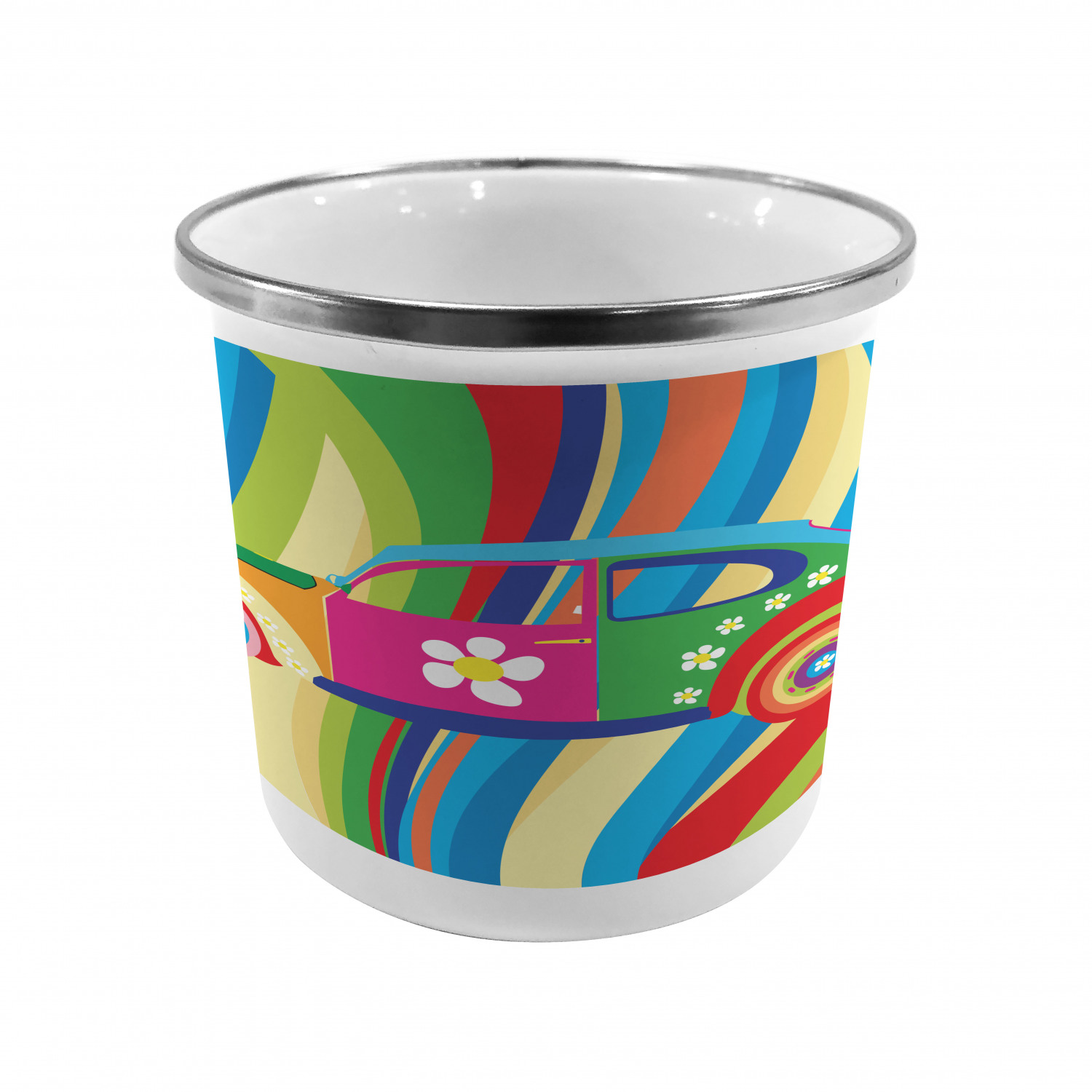Ambesonne Modern Camping Cup Stainless Steel Mug for Indoors Outdoors - Picture 73 of 183