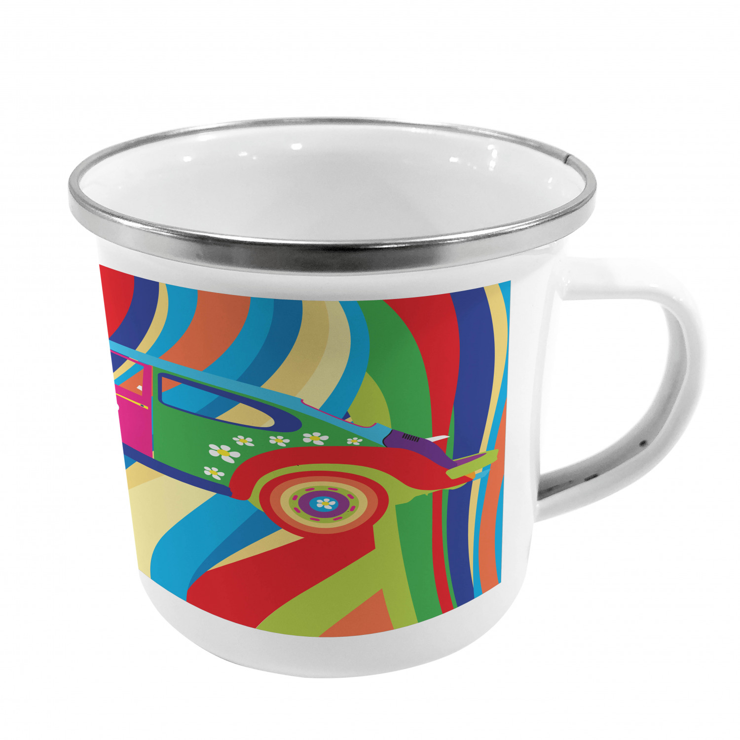Ambesonne Modern Camping Cup Stainless Steel Mug for Indoors Outdoors - Picture 74 of 183