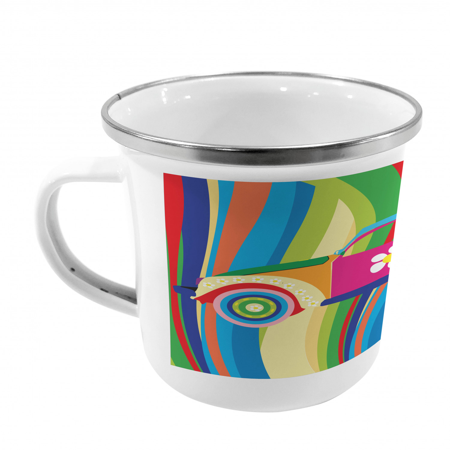 Ambesonne Modern Camping Cup Stainless Steel Mug for Indoors Outdoors - Picture 75 of 183