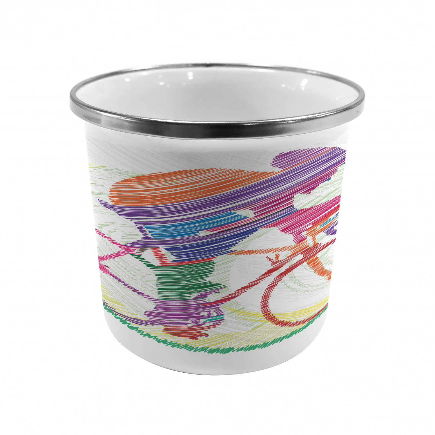 Ambesonne Modern Camping Cup Stainless Steel Mug for Indoors Outdoors - Picture 31 of 183