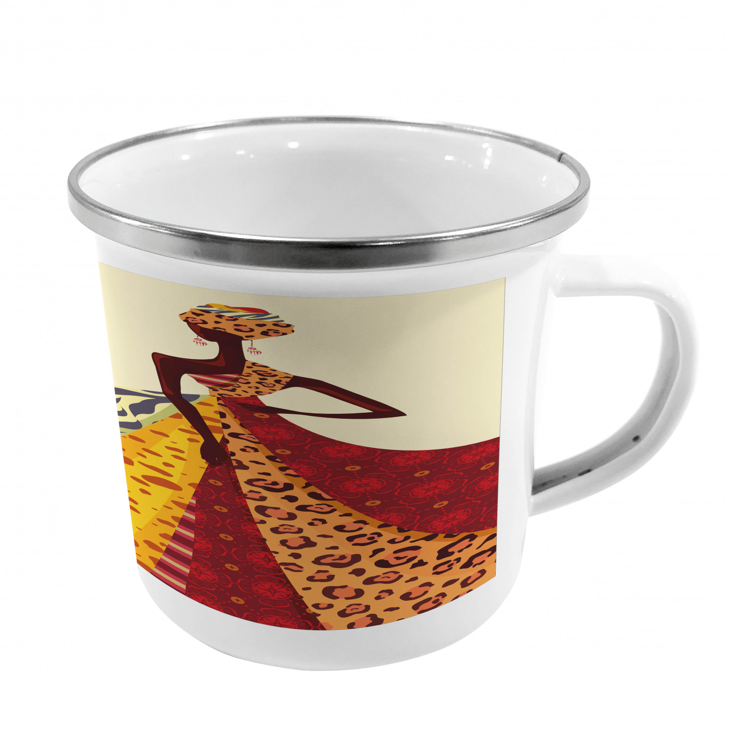 Ambesonne Modern Camping Cup Stainless Steel Mug for Indoors Outdoors - Picture 113 of 183