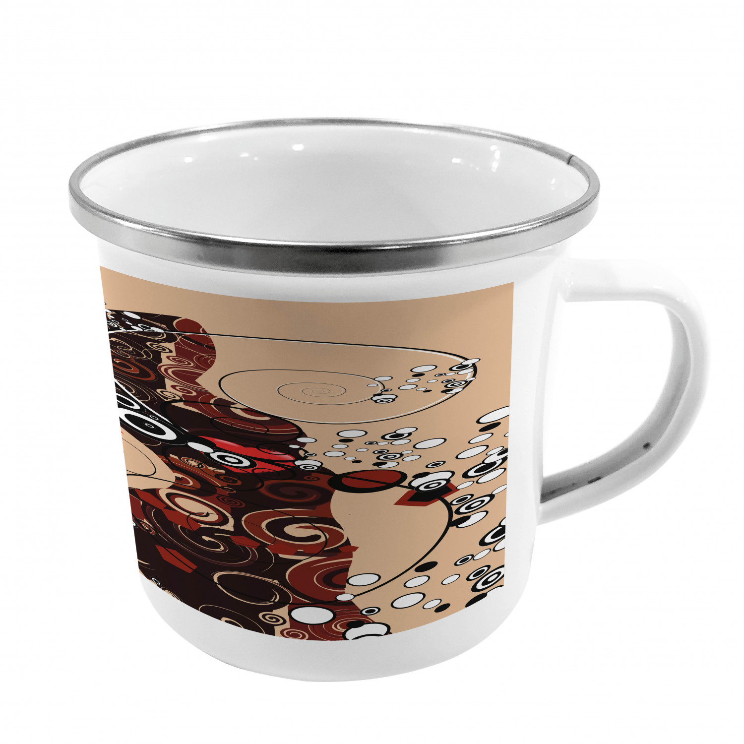 Ambesonne Modern Camping Cup Stainless Steel Mug for Indoors Outdoors - Picture 20 of 183