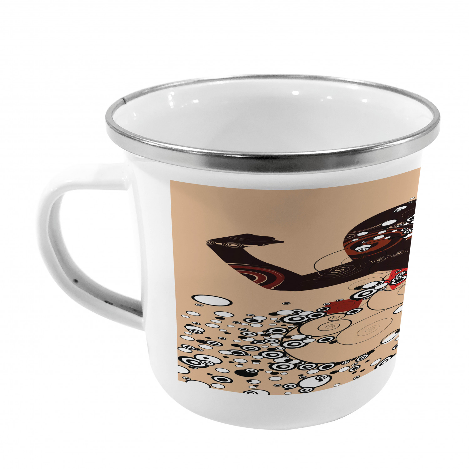 Ambesonne Modern Camping Cup Stainless Steel Mug for Indoors Outdoors - Picture 21 of 183