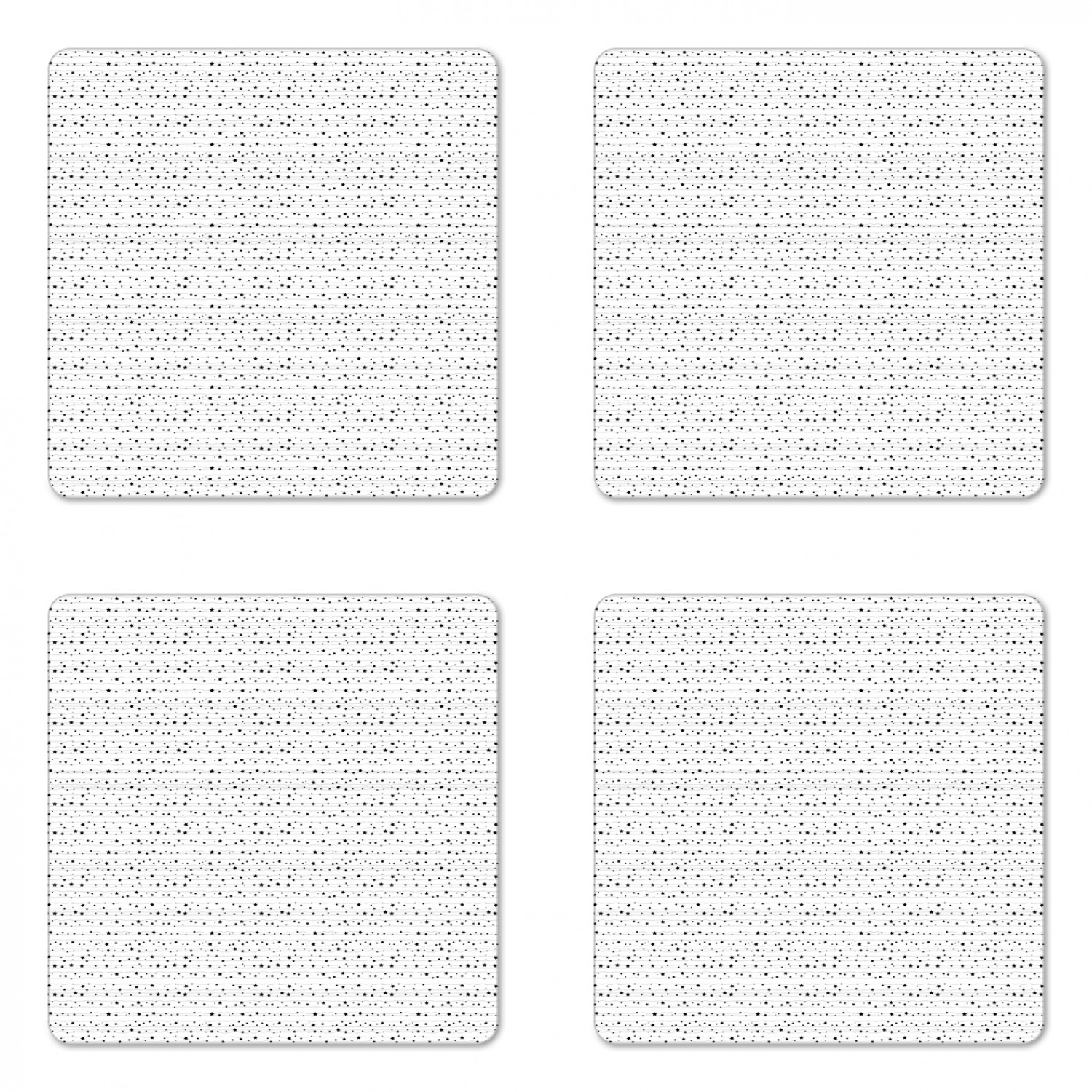 Ambesonne Space Coaster Set of 4 Square Hardboard Gloss Coasters - Picture 58 of 60
