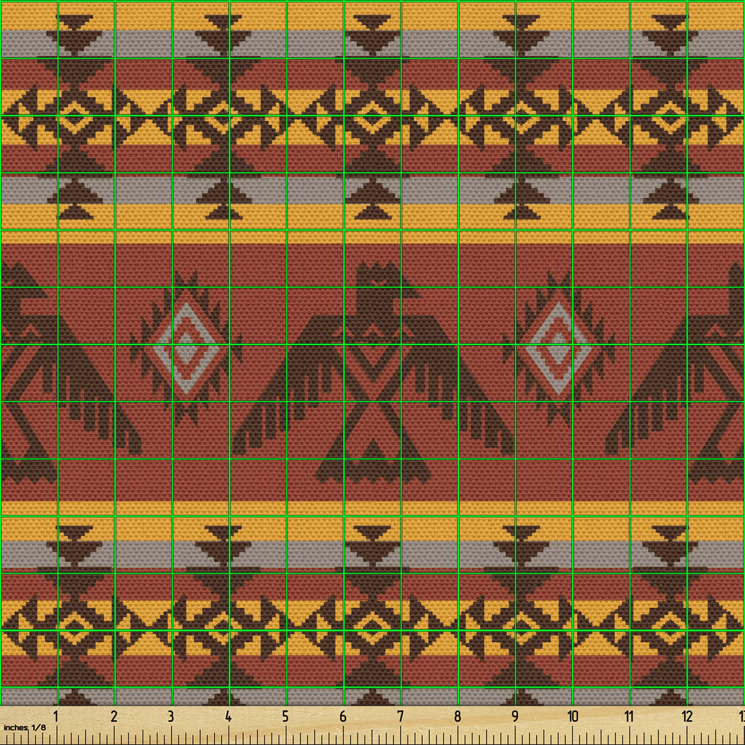 Ambesonne Tribal Fabric by the Yard Decorative Upholstery Home Accents - Picture 94 of 164