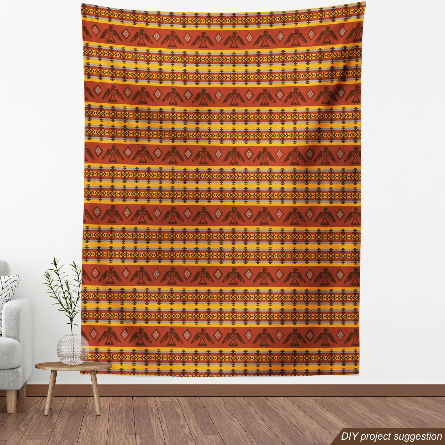 Ambesonne Tribal Fabric by the Yard Decorative Upholstery Home Accents - Picture 96 of 164