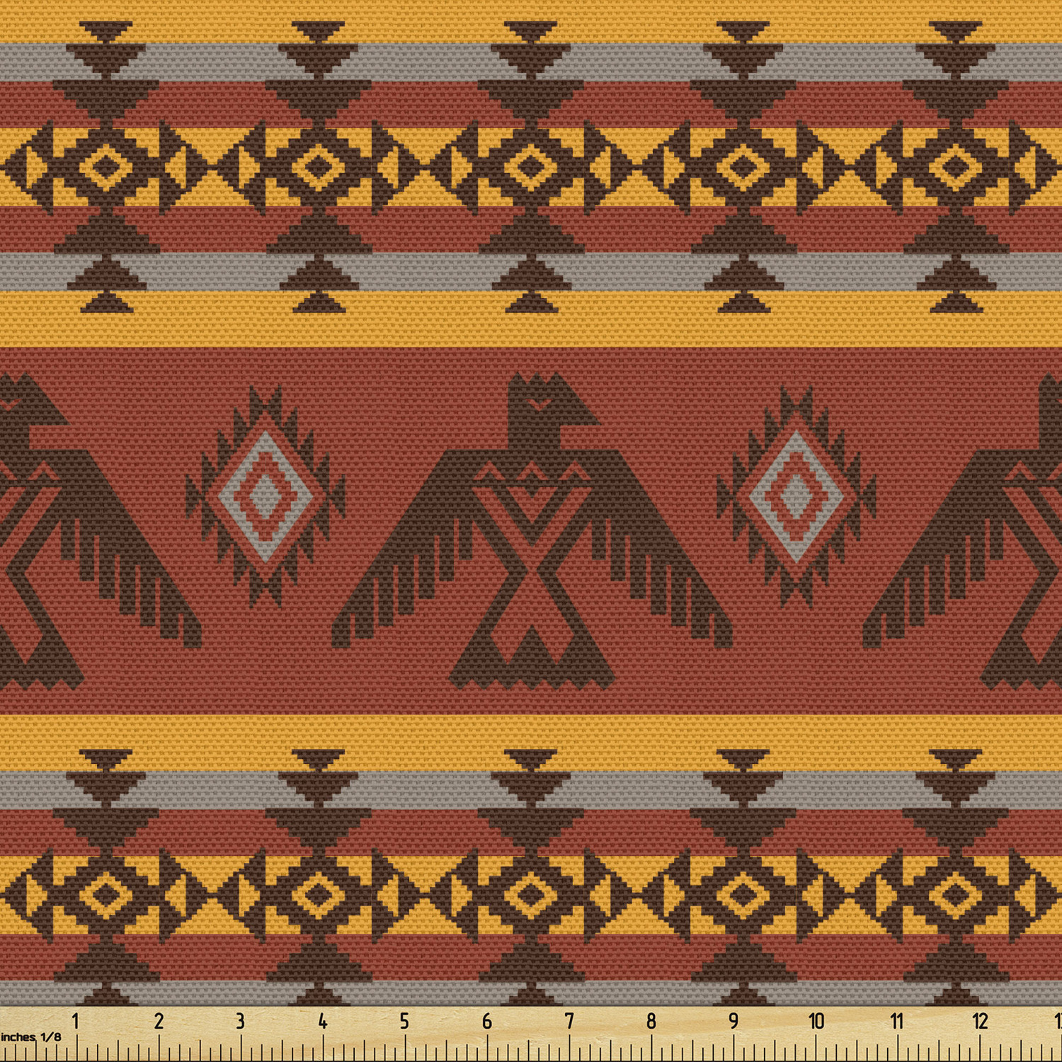 Ambesonne Tribal Fabric by the Yard Decorative Upholstery Home Accents - Picture 93 of 164