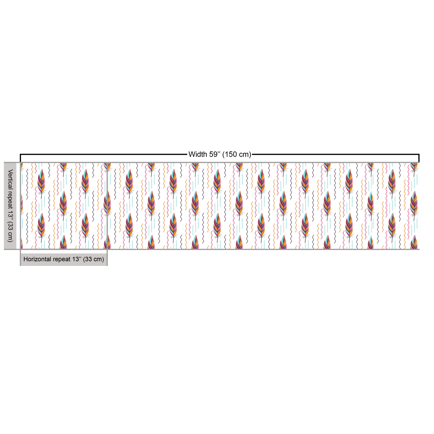Ambesonne Feather Fabric by the Yard Decorative Upholstery Home Accents - Picture 27 of 160