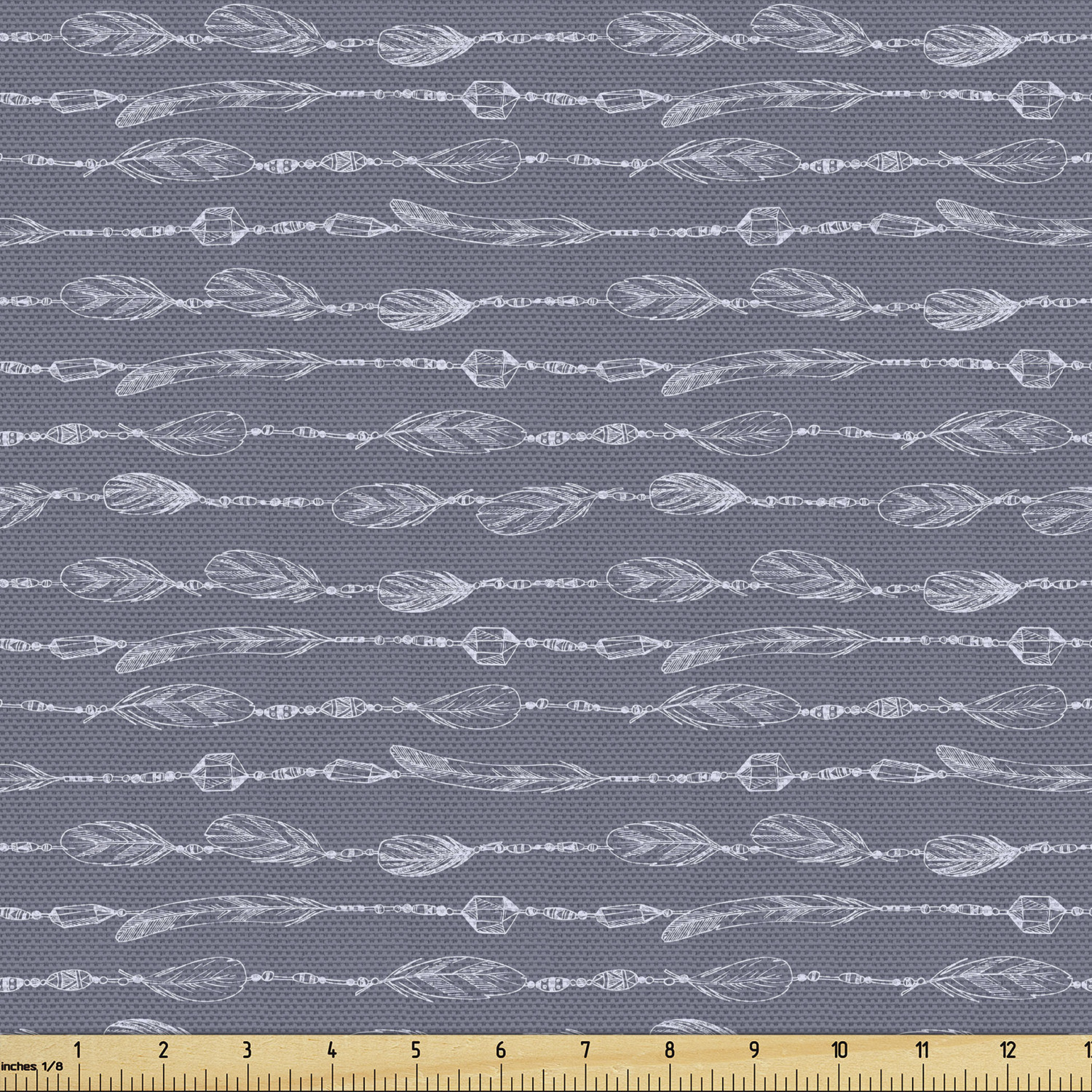 Ambesonne Feather Fabric by the Yard Decorative Upholstery Home Accents - Picture 21 of 160
