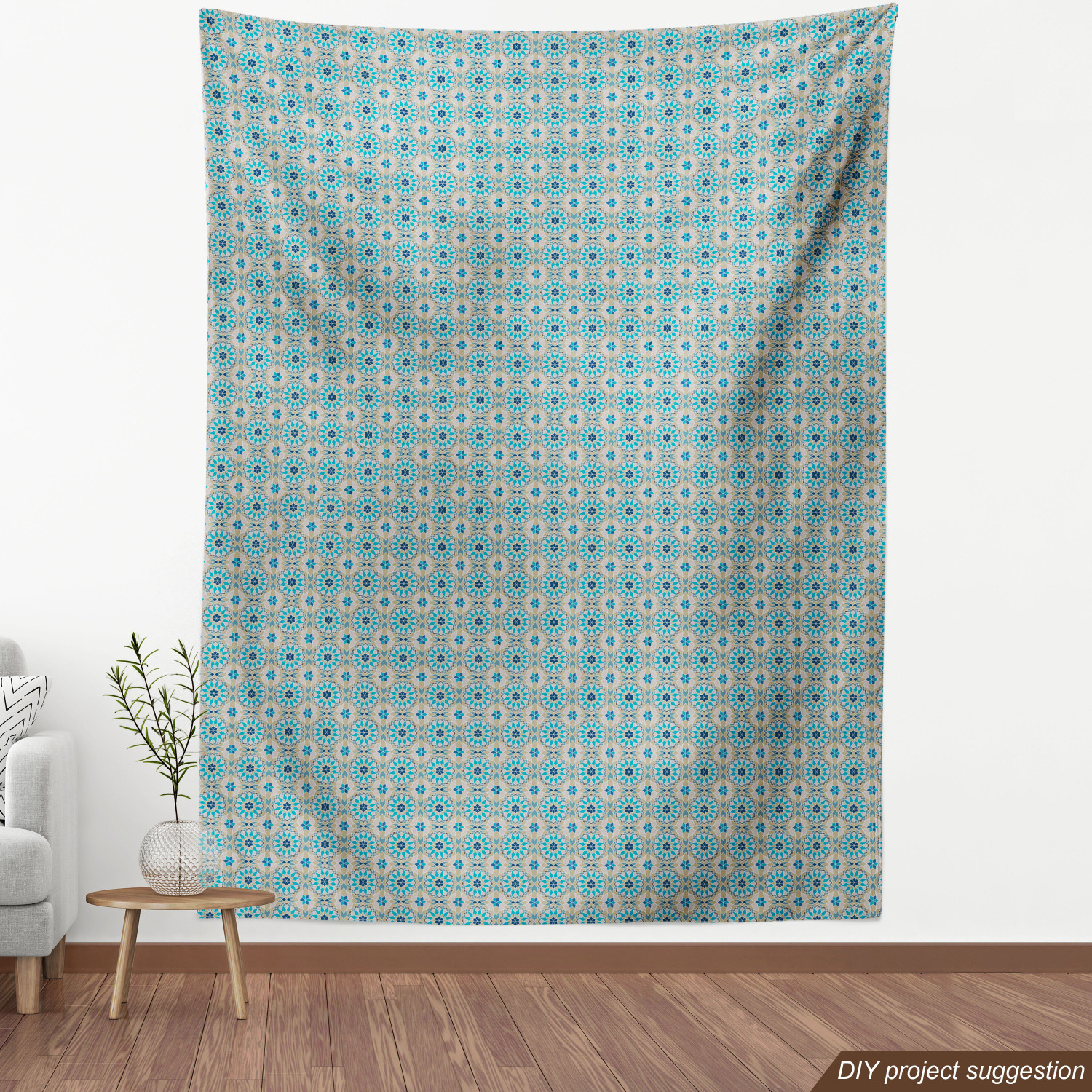 Ambesonne Oriental Pattern Fabric by the Yard Decorative Upholstery Home Accents - Picture 44 of 161