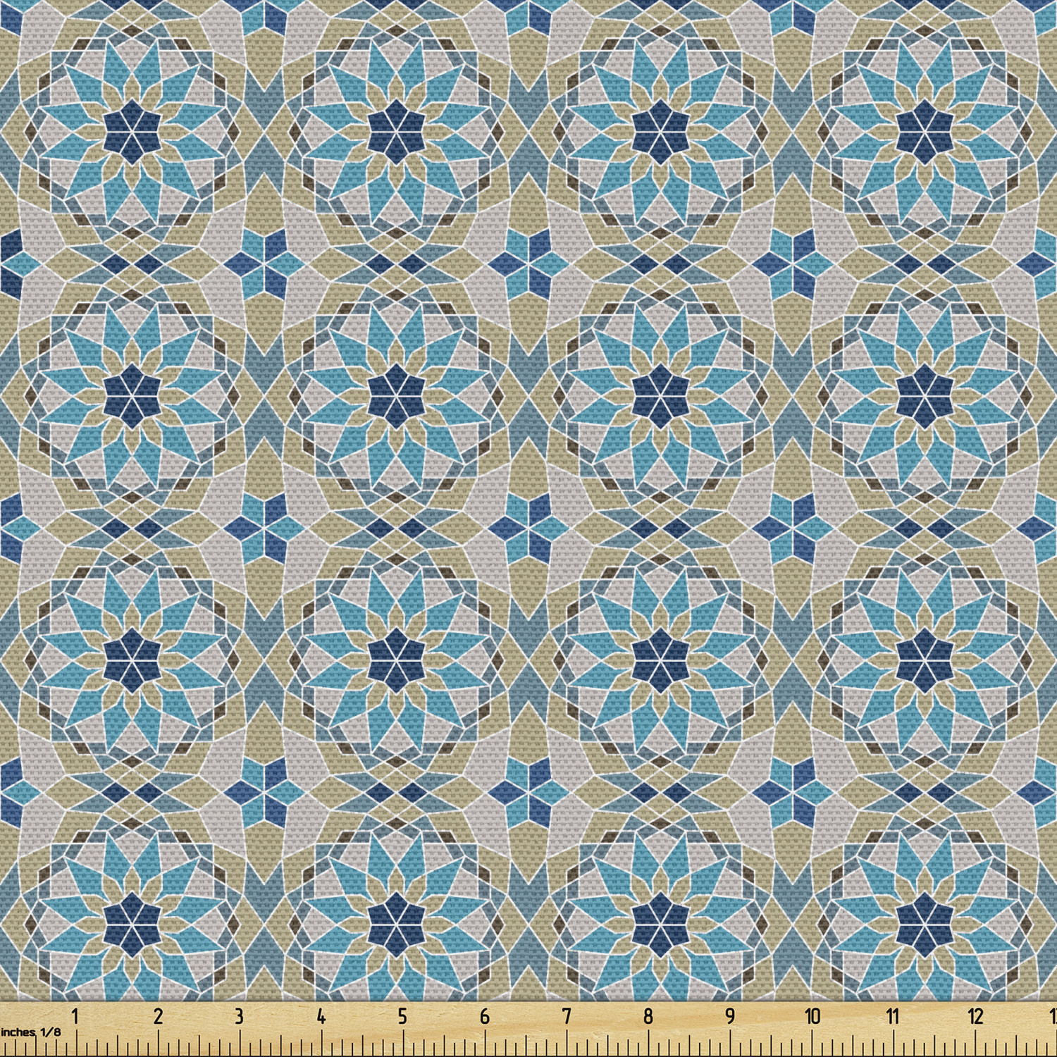 Ambesonne Oriental Pattern Fabric by the Yard Decorative Upholstery Home Accents - Picture 41 of 161