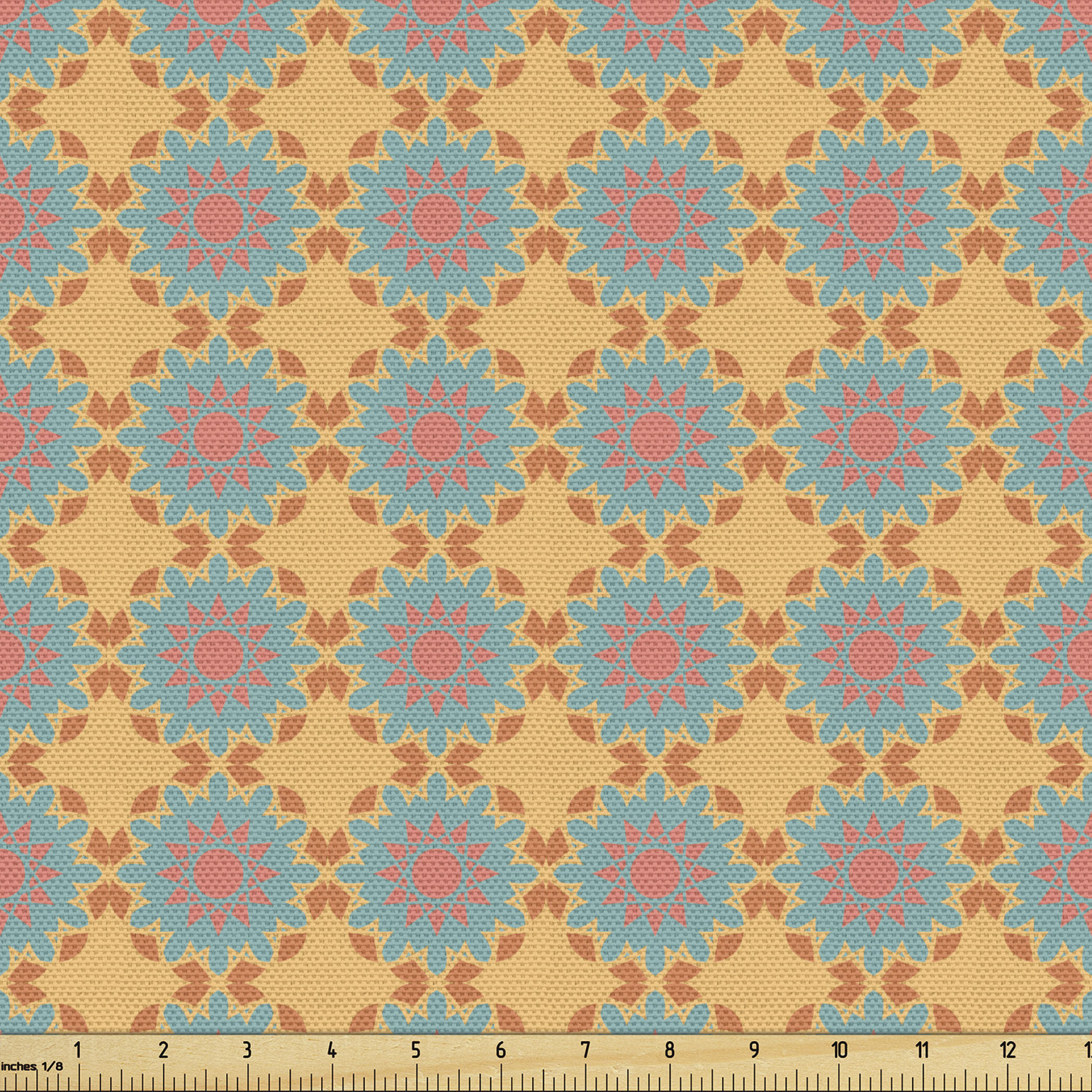 Ambesonne Oriental Pattern Fabric by the Yard Decorative Upholstery Home Accents - Picture 65 of 161