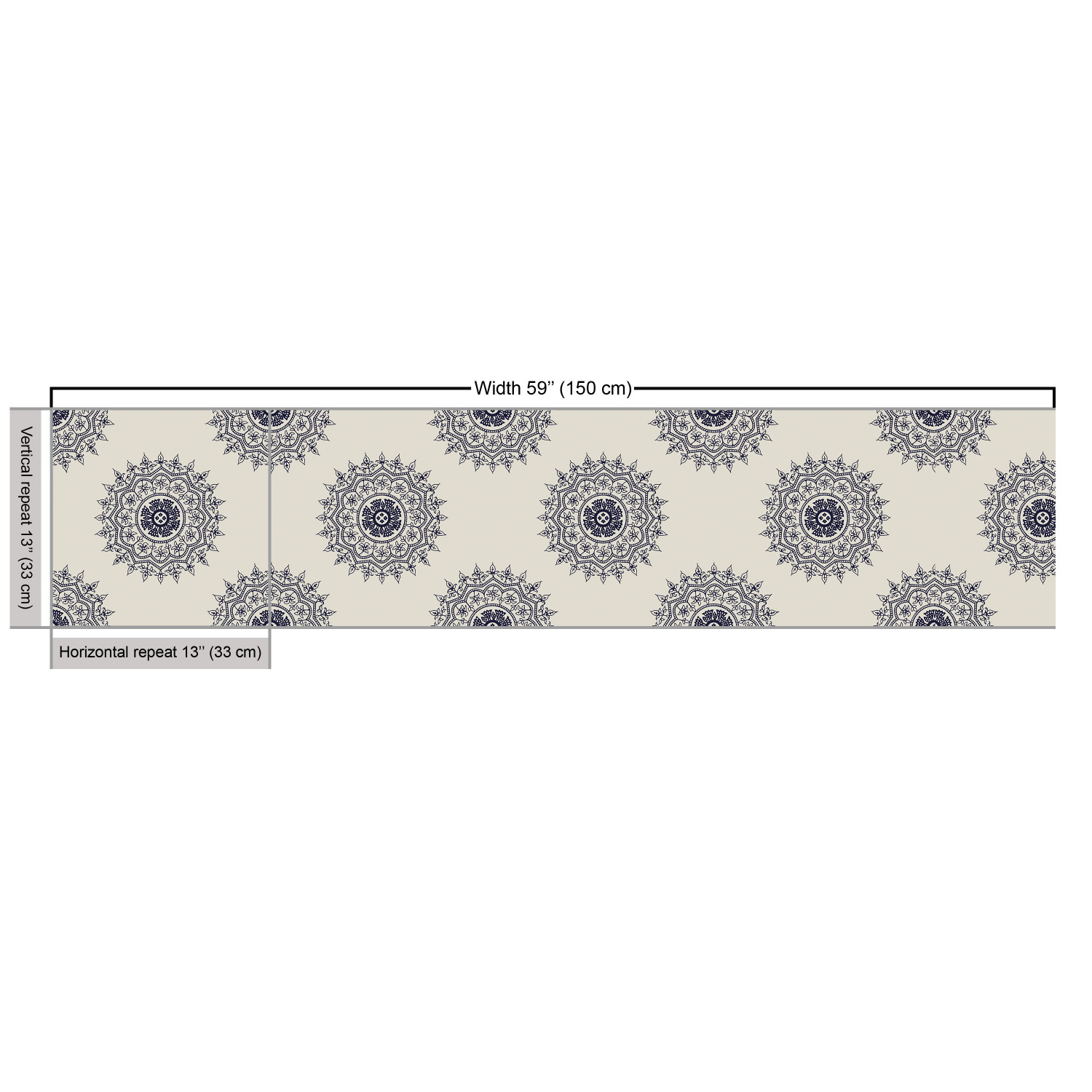 Ambesonne Oriental Pattern Fabric by the Yard Decorative Upholstery Home Accents - Picture 87 of 161