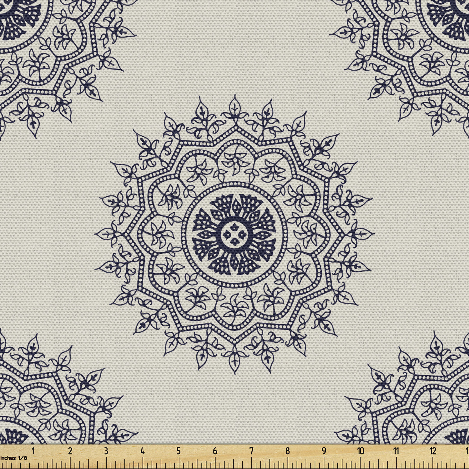 Ambesonne Oriental Pattern Fabric by the Yard Decorative Upholstery Home Accents - Picture 85 of 161