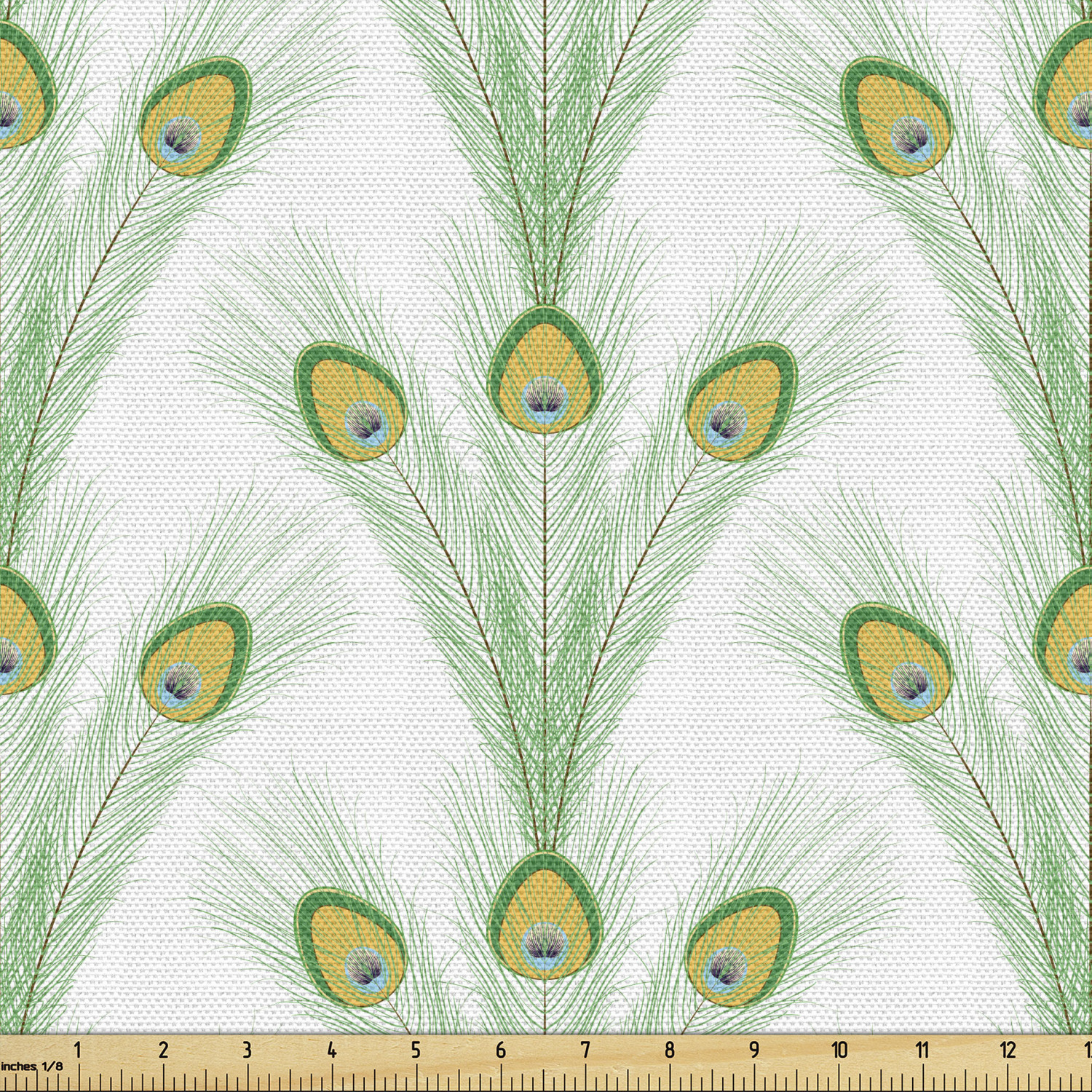 Ambesonne Feather Fabric by the Yard Decorative Upholstery Home Accents - Picture 77 of 160