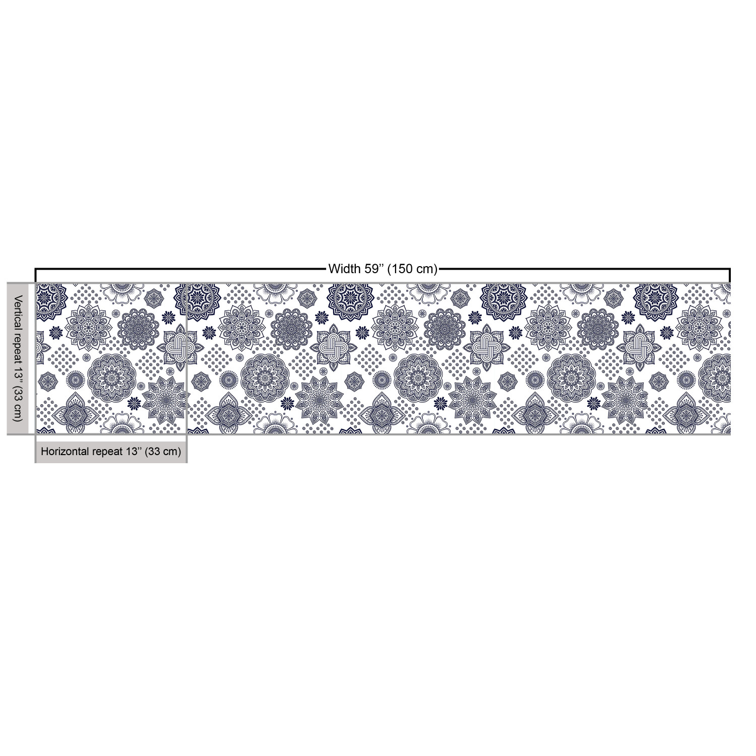 Ambesonne Oriental Pattern Fabric by the Yard Decorative Upholstery Home Accents - Picture 7 of 161