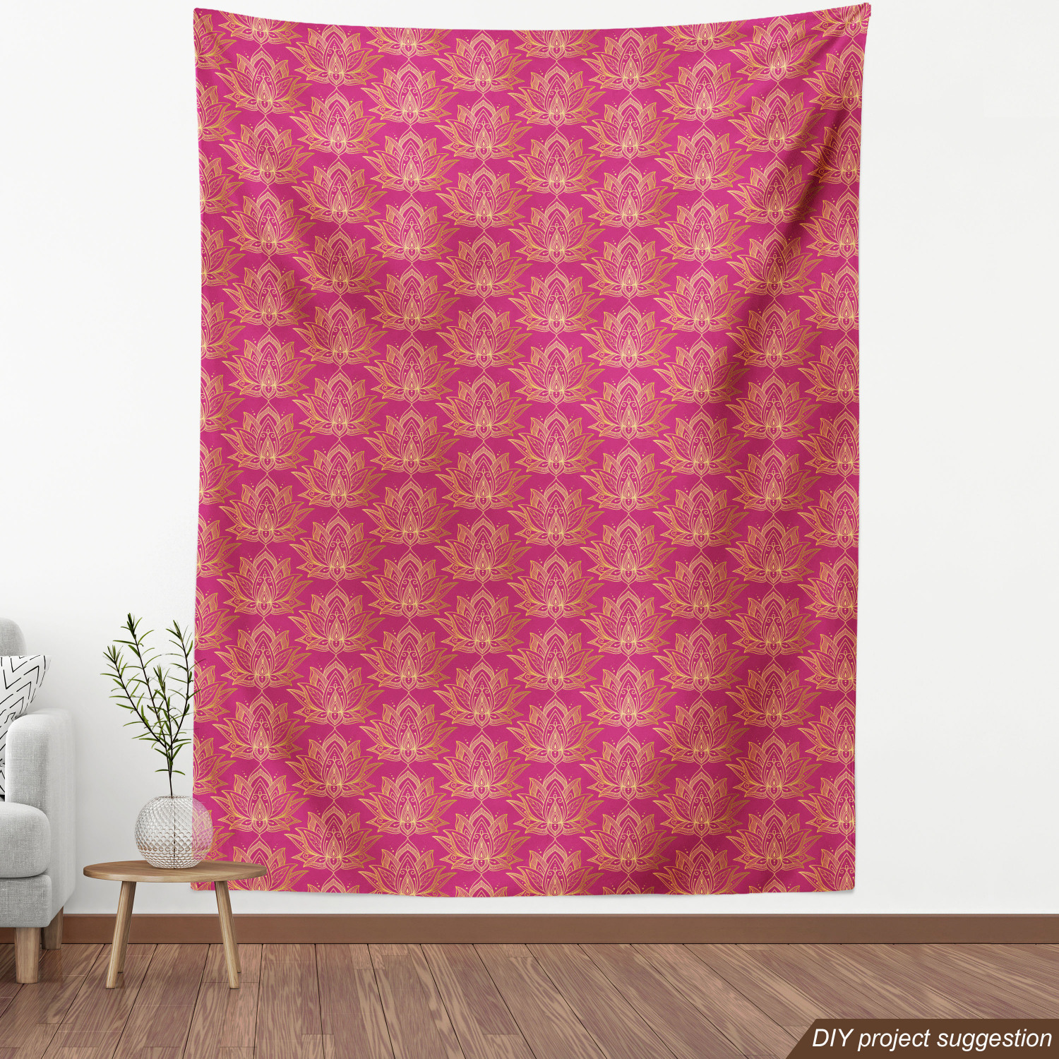 Ambesonne Oriental Pattern Fabric by the Yard Decorative Upholstery Home Accents - Picture 125 of 161