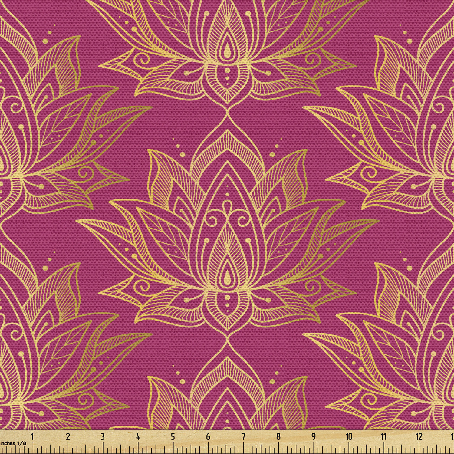Ambesonne Oriental Pattern Fabric by the Yard Decorative Upholstery Home Accents - Picture 122 of 161